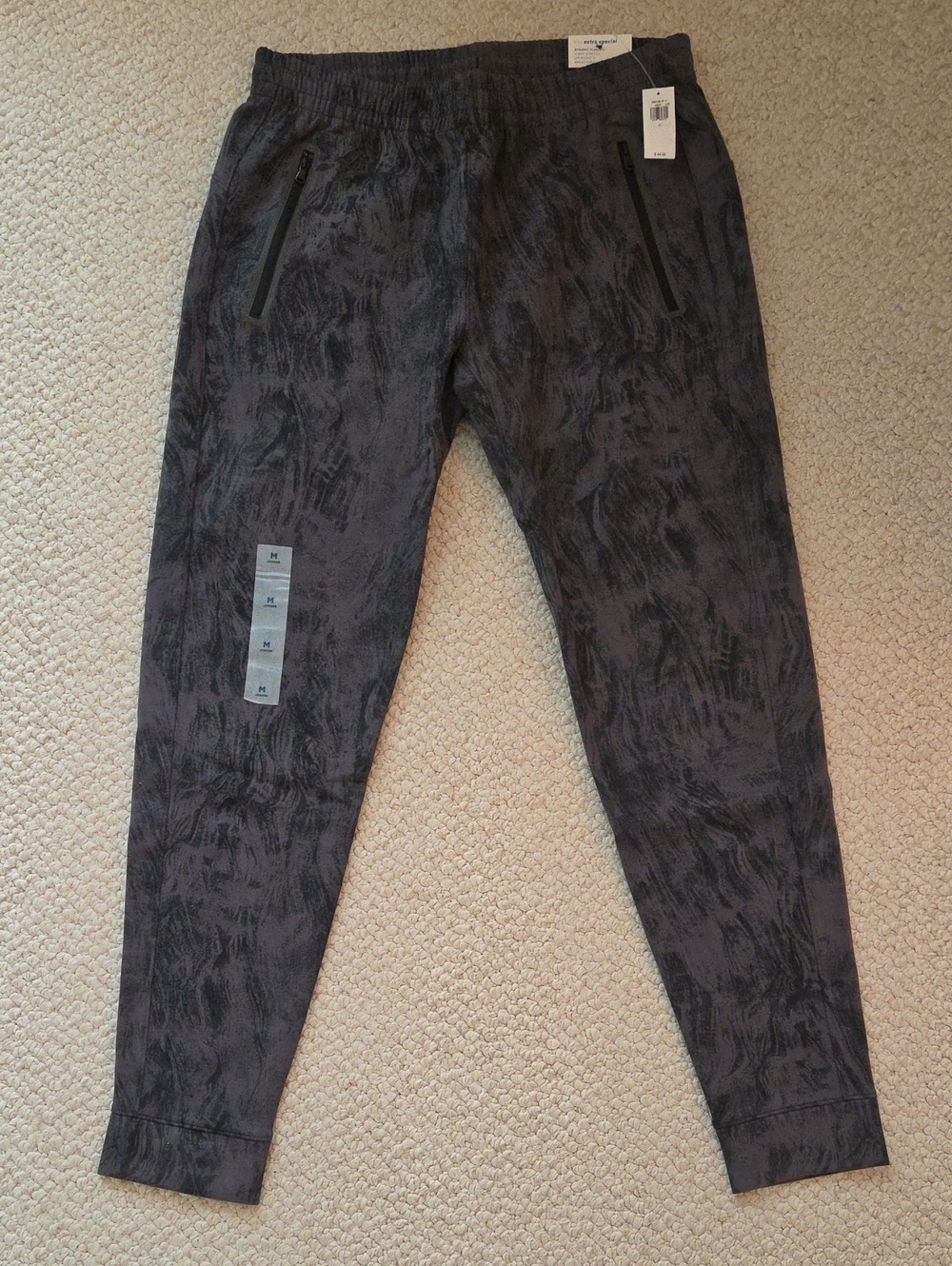 Old Navy Charcoal Patterned Jogger Pants